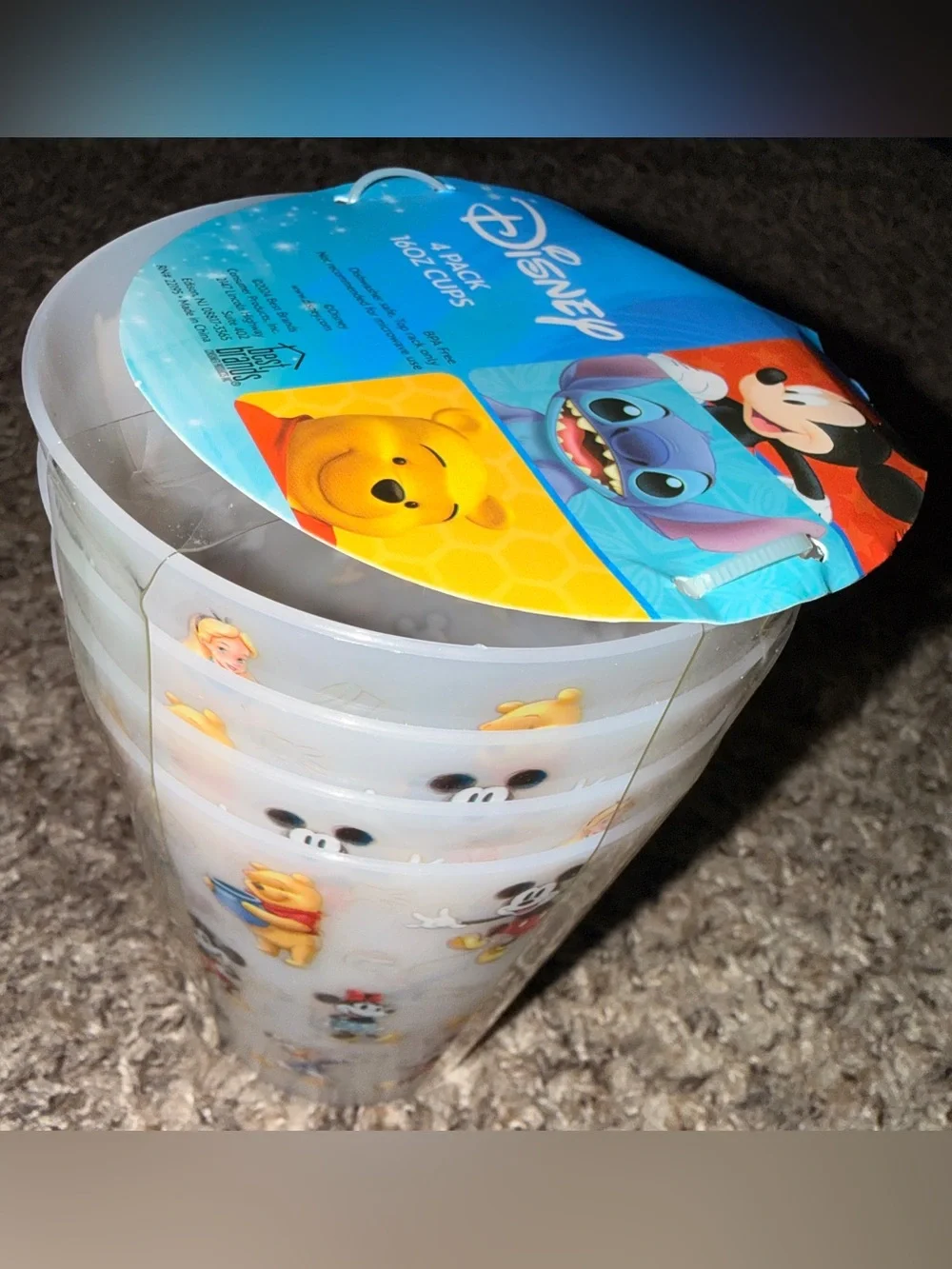 Disney Kids Character Cups Set - 100 years  (Set of 4)